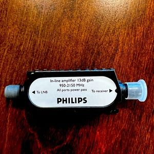 Philips In Line Cable Signal Amplifier